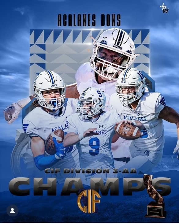 Acalanes Dons champions poster