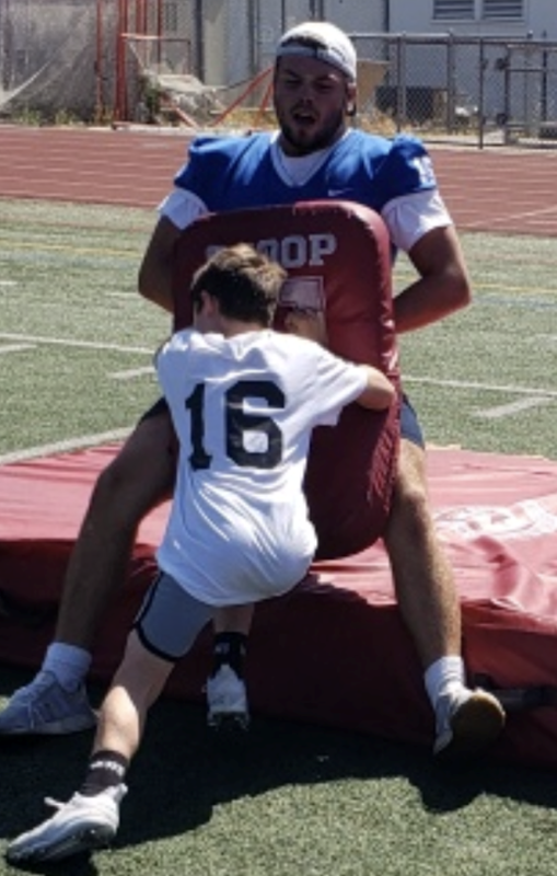 Acalanes football camp instruction