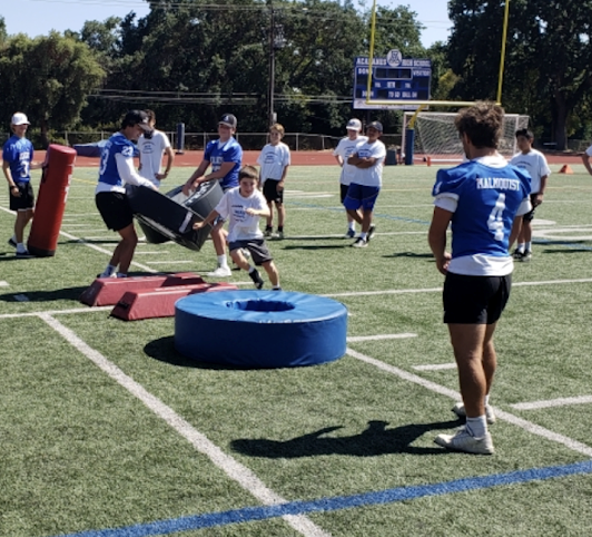 Acalanes football camp drills